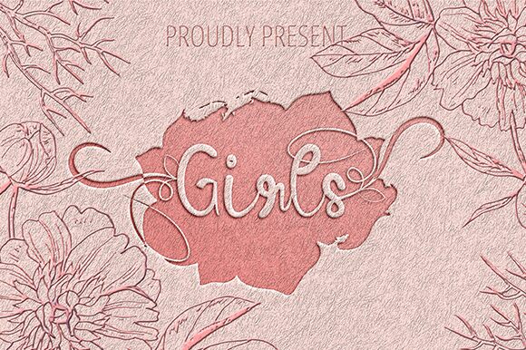 Girls 字体