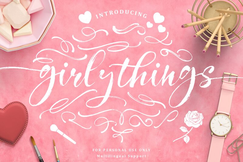 Girly Things Schriftart