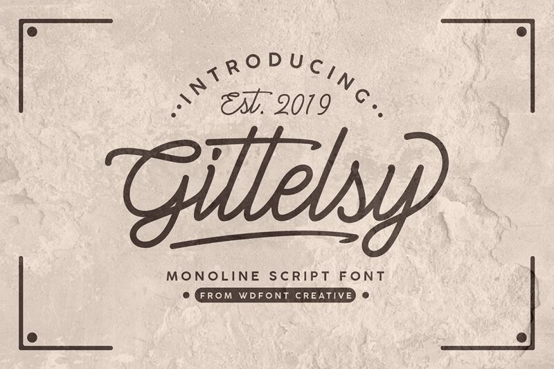 Gittelsy Schriftart