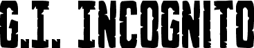 Aperçu de la police G.I. Incognito Condensed