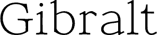 Gibralt DEMO ExtraLight Schriftart