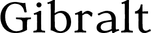 Gibralt DEMO Regular Schriftart