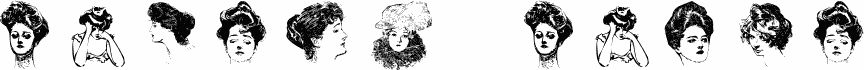 Preview of the Gibson Girls font
