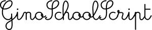 Podgląd czcionki GinoSchoolScript Bold