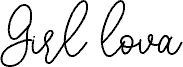Girl lova шрифт