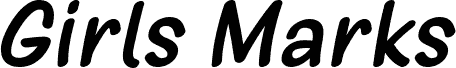 Girls Marks Italic