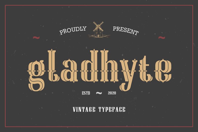 gladhyte Schriftart