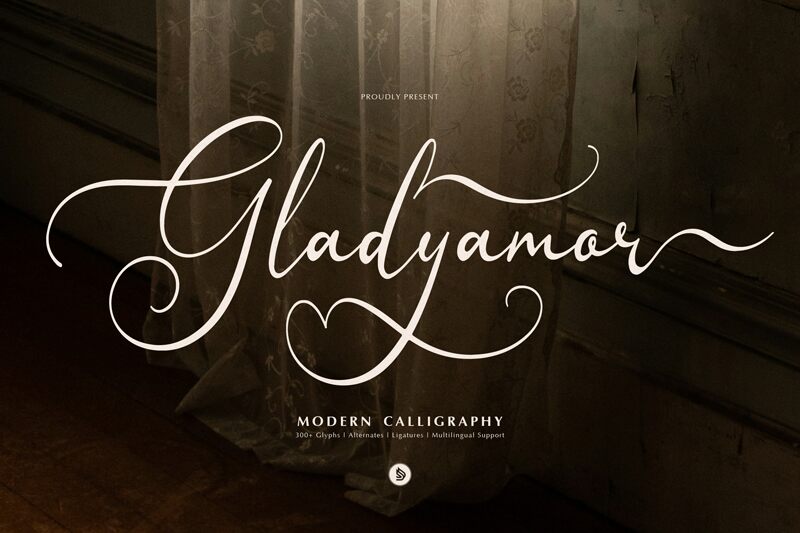 Gladyamor — Prezentace písma