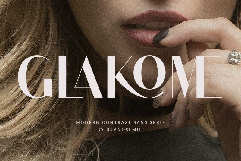 Glakome Schriftart