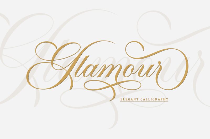 Glamour Schriftart