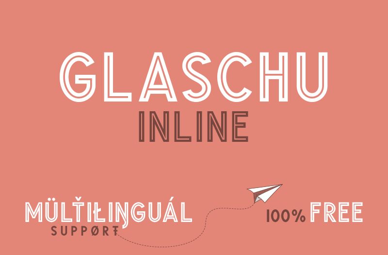 Glaschu Schriftart