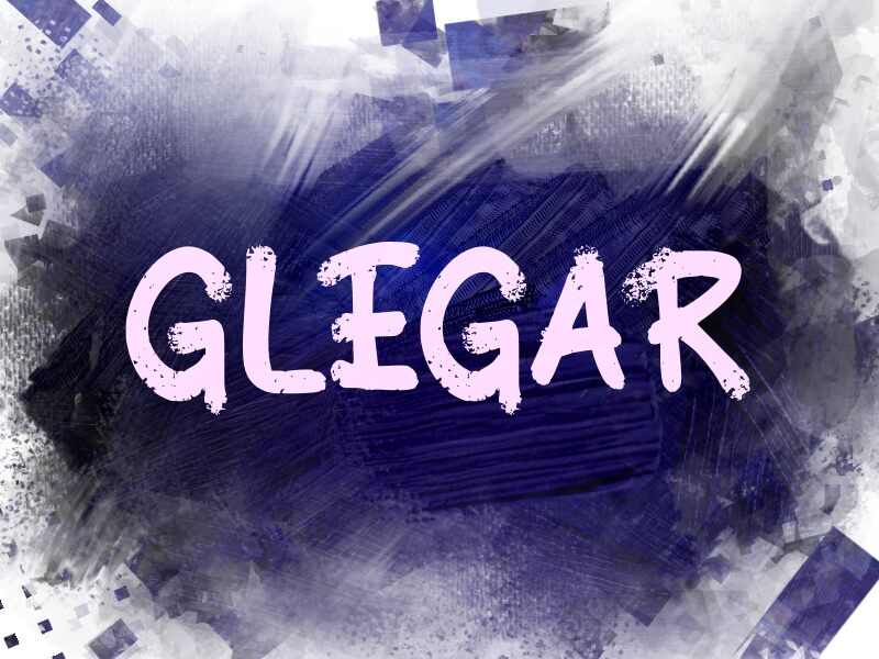 g Glegar Schriftart