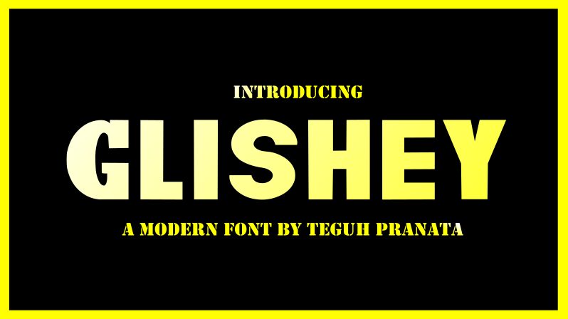 Glishey Czcionka