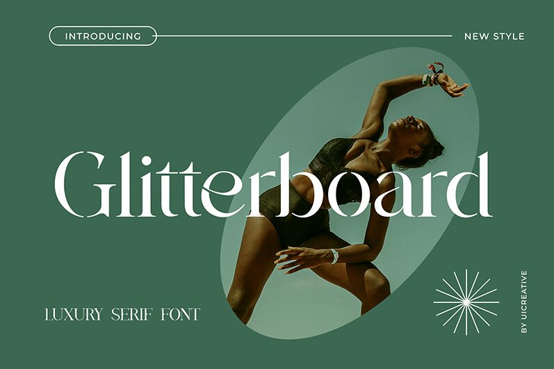 Glitterboard Czcionka