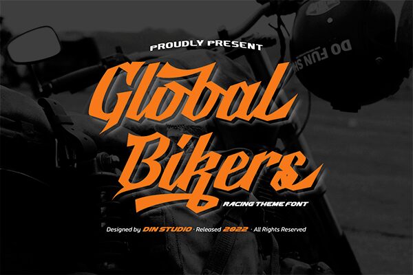 Global Bikers Schriftart