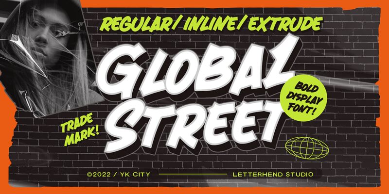 Global Street Druh písma