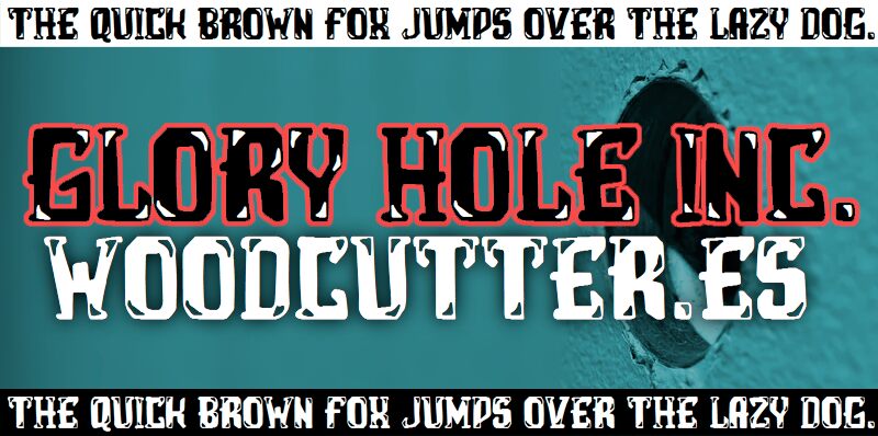 Glory Hole Inc Czcionka