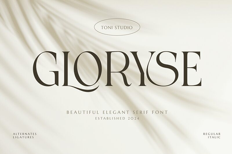 GLORYSE Schriftart