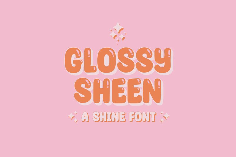 Glossy Sheen Schriftart
