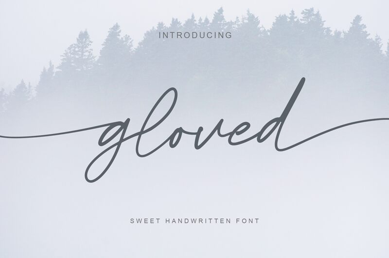 Gloved Schriftart