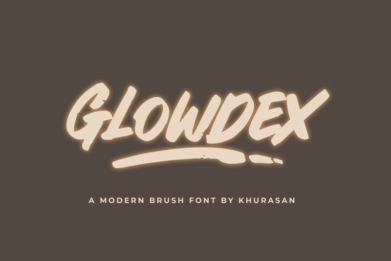 Glowdex Schriftart