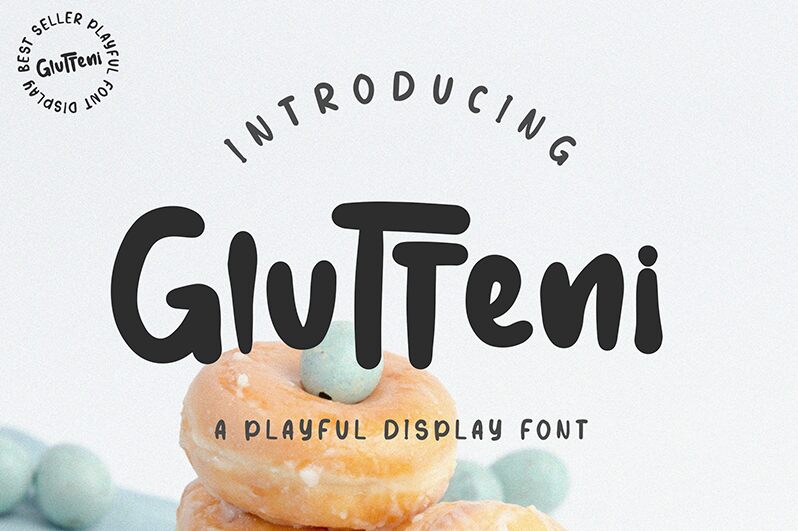 Glutteni Schriftart