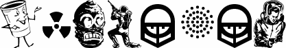 Preview of the Glamocon   RetroBats font