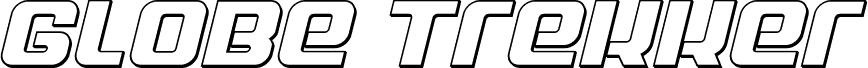 Globe Trekker Outline Italic