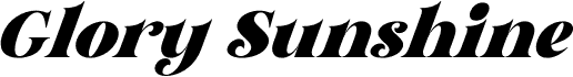 Glory Sunshine Italic
