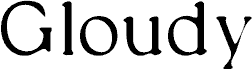Anteprima del carattere GloudyBlur-Regular Demo