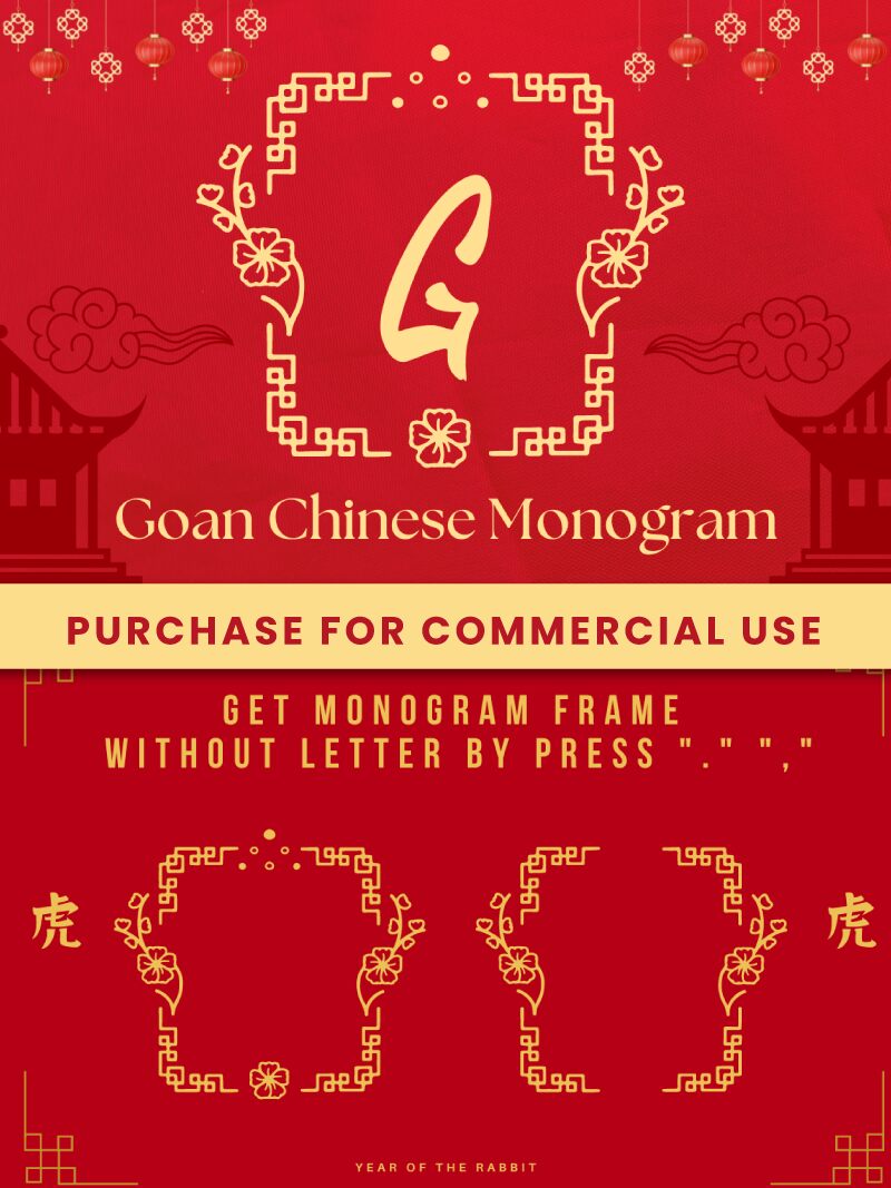 Goan Chinese Monogram Czcionka
