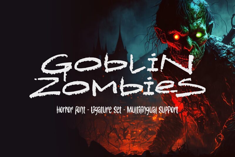 Goblin Zombies Schriftart