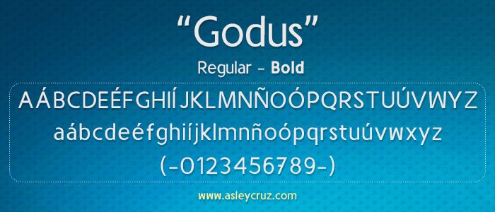 Godus Schriftart