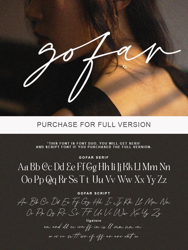 Gofar Script Schriftart