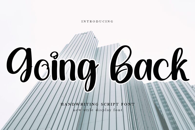 Going Back Font