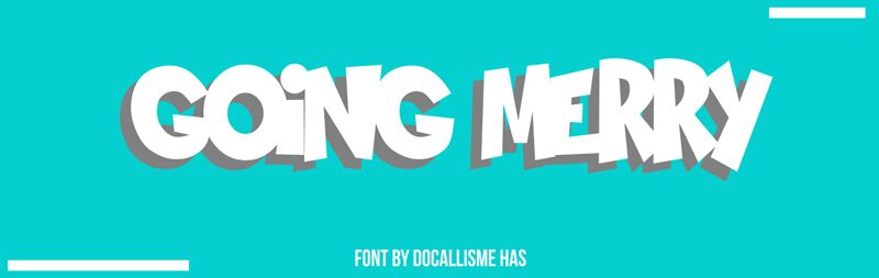 GOING MERRY 字体