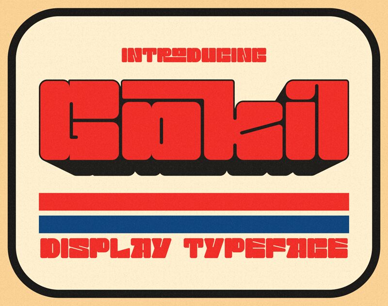 Gokil Schriftart