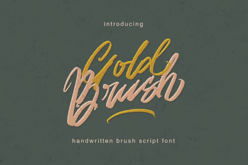 Gold Brush الخط 