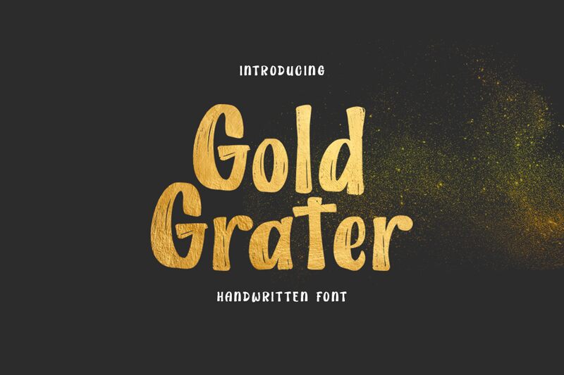 Gold Grater Шрифт