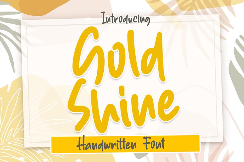 Gold Shine Schriftart