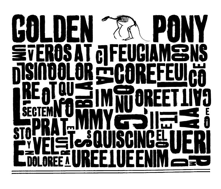 golden 0 pony Czcionka