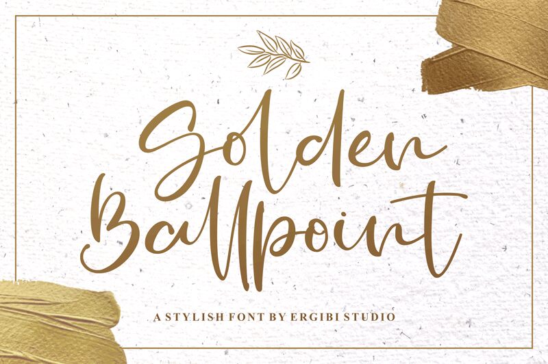 Golden Ballpoint Carattere