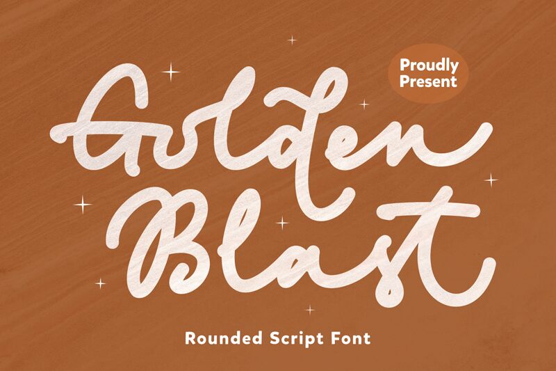 Golden Blast — Prezentace písma