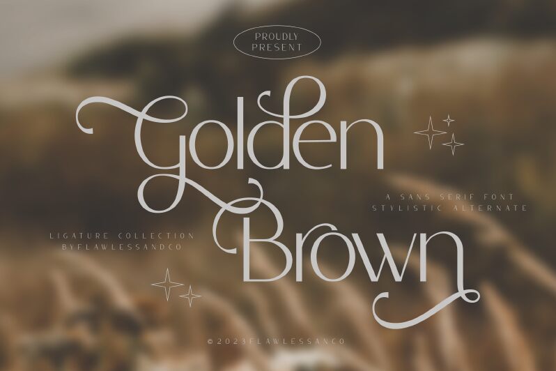 Golden Brown Czcionka