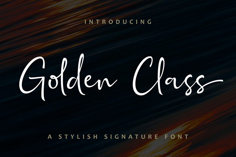 Golden Class Script Font