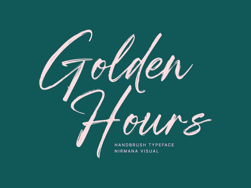 Golden Hours Schriftart