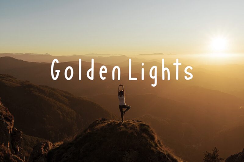 Golden Lights Schriftart