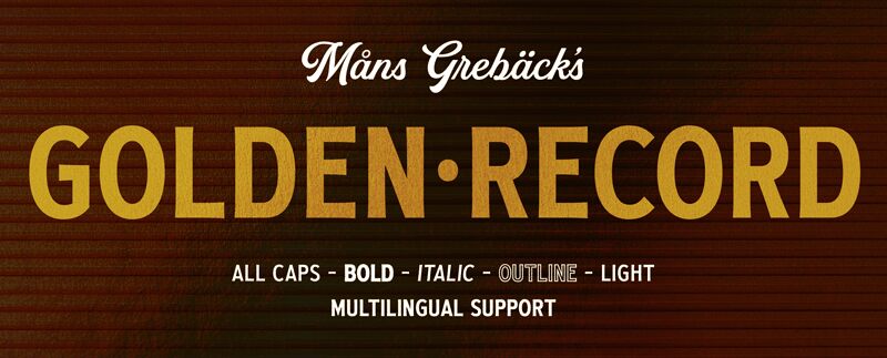 Golden Record Czcionka