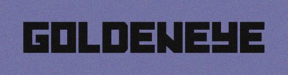 Goldeneye Czcionka