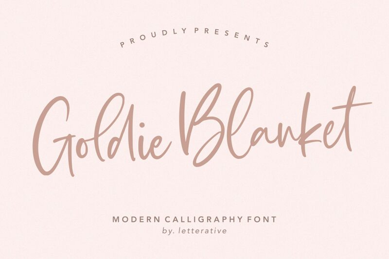 Goldie Blanket Schriftart